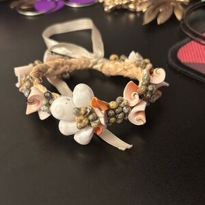 Chic Floral Beaded Bracelet Accessory